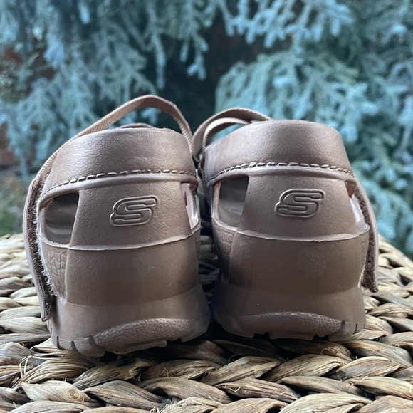 Skechers Cali Gear Tan Bronze Rubber Mary Jane Boat / Water Shoes Women’s 10 - Picture 7 of 9